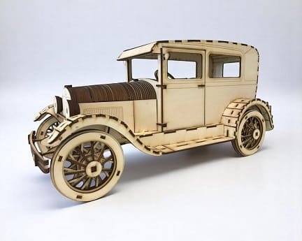 Laser Cut Ford A Model 1927 3D Puzzle Wood Model