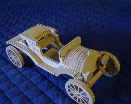 Laser Cut Ford T 3D Puzzle Toy Car