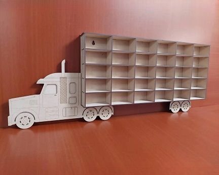 Laser Cut Hot Wheels Truck Shelf