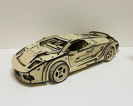 Laser Cut Lamborghini Murcielago 3D Puzzle