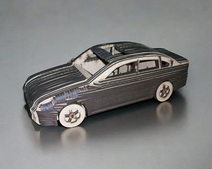 Laser Cut Opel Vectra Car Layered 3D Wood Model