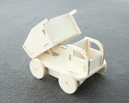 Laser Cut Wooden Toy Truck 3D Puzzle