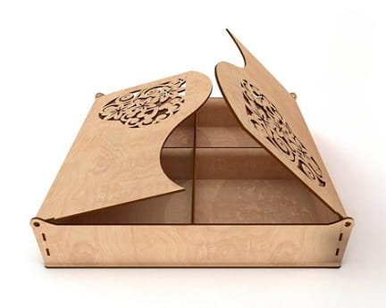 Laser Cut Wooden Love Gift Box