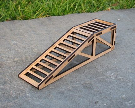 Laser Cut RC Car Model Ramp