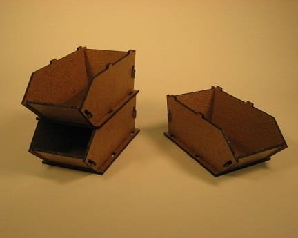 Laser Cut Stackable Storage Bins