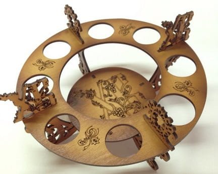 Laser Cut XB Decorative Easter Egg Holder Stand