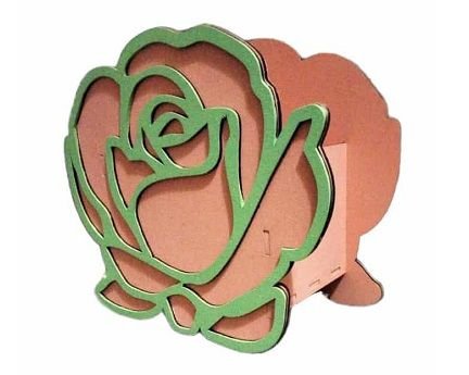 Laser Cut Rose Shaped Valentines Gift Box