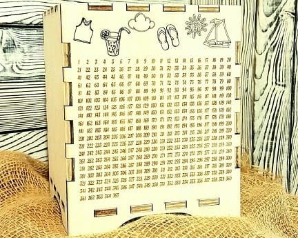 Laser Cut Money Saving Box With Counter