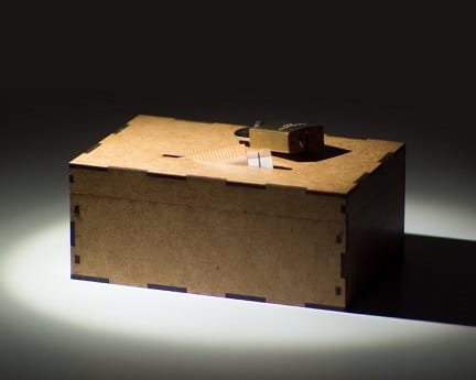 Laser Cut Wooden Donation Box