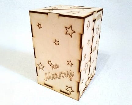 Laser Cut Wooden Money Box Money Bank for Kids and Adults