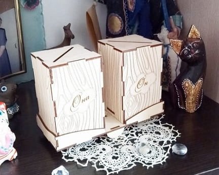Laser Cut Balance Scale Piggy Bank