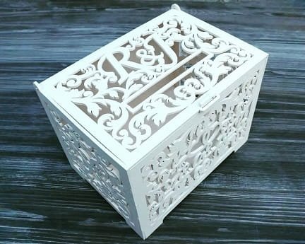 Laser Cut Party Card Box Wedding Envelope Box