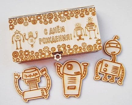 Laser Cut Birthday Cash Gift Box