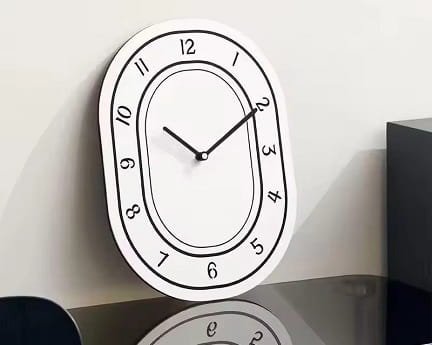 Laser Cut Fashion Wall Clock for Living Room