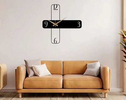 Laser Cut Minimalist Design Wall Clock