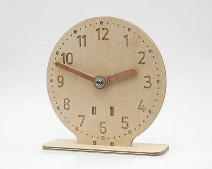 Laser Cut Kids Learning Wall Clock