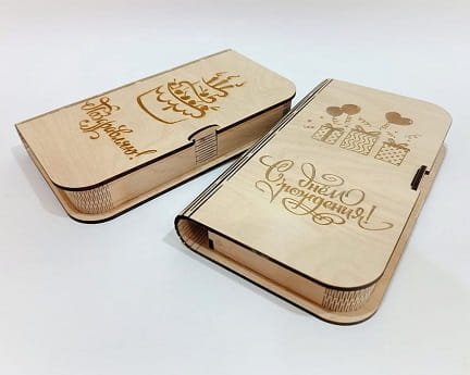 Laser Cut Wooden Money Gift Box