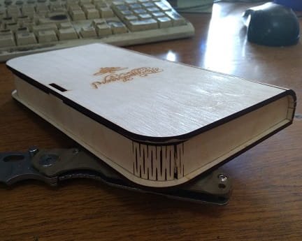 Laser Cut Wooden Storage Box Money Case