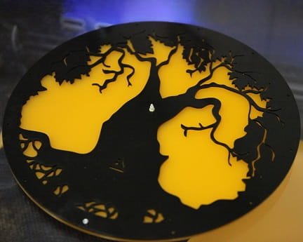 Laser Cut Acrylic Tree of Life Wall Clock