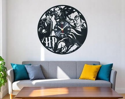 Laser Cut Harry Potter Vinyl Wall Clock