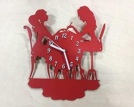 Laser Cut Nail Salon Wall Clock
