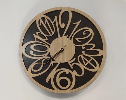 Laser Cut Cool Big Numbers Wall Clock