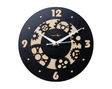 Laser Cut Steampunk Gears Wall Clock