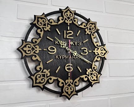 Laser Cut Decorative Wall Clock for Home Decor