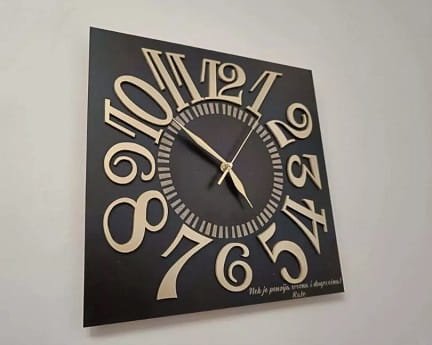 Laser Cut Wall Clock with Classic Design