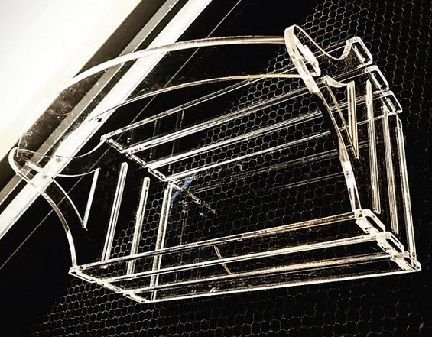 Laser Cut Acrylic Basket With Handle