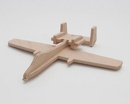 Laser Cut Fairchild Republic A-10 Thunderbolt Aircraft Toy 3D Puzzle