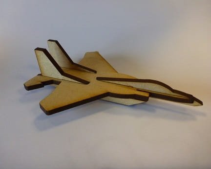 Laser Cut F-15 Eagle Fighter Aircraft Toy 3D Puzzle