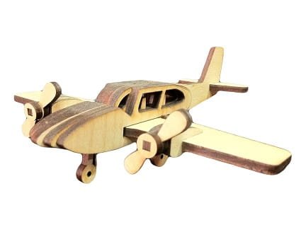 Laser Cut Piper Aircraft 3D Wood Puzzle