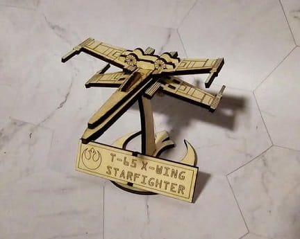 Laser Cut Star Wars X Wing Fighter Toy 3D Puzzle