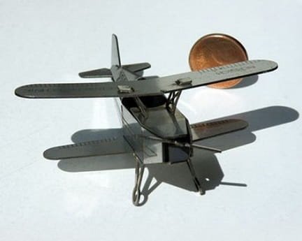 Laser Cut Biplane Aircraft Toy Kit