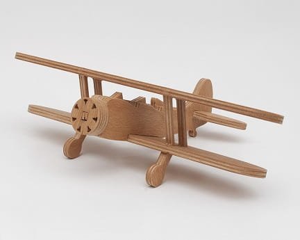 Laser Cut Waco UPF 7 Biplane 3D Wood Model