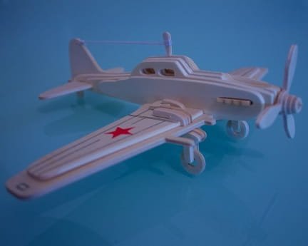 Laser Cut Ilyushin Il-2 Sturmovik Ground Attack Aircraft 3D Puzzle