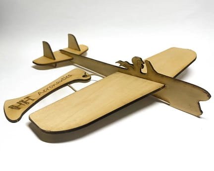 Laser Cut Catapult Balsa Glider 3D Puzzle