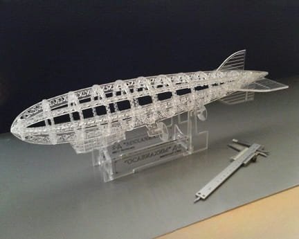 Laser Cut Hindenburg Airship 3D Puzzle Model Kit