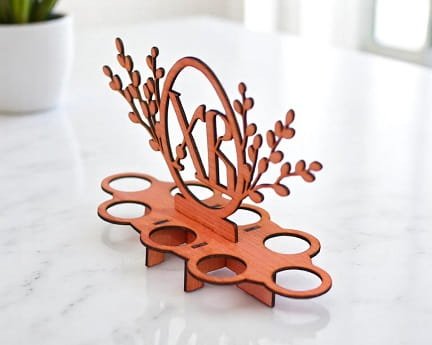 Laser Cut Easter Krashanka Egg Holder Stand