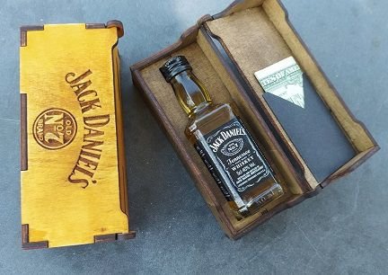 Laser Cut Jack Daniels Gift Box