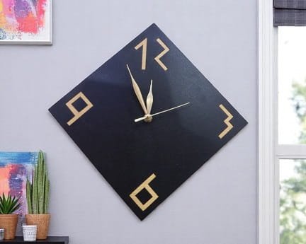 Laser Cut Stylish Number Wooden Wall Clock