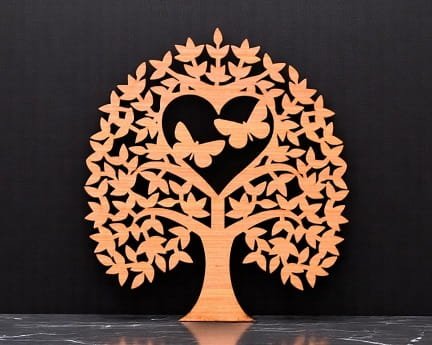 Laser Cut Heart Tree Decor for Valentines Day
