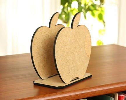 Laser Cut Wooden Apple Napkin Holder Stand