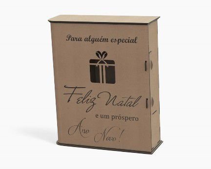 Laser Cut Personalised Wooden Wine Gift Box