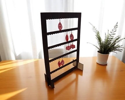 Laser Cut Simple Earring Holder Organizer Display Stand