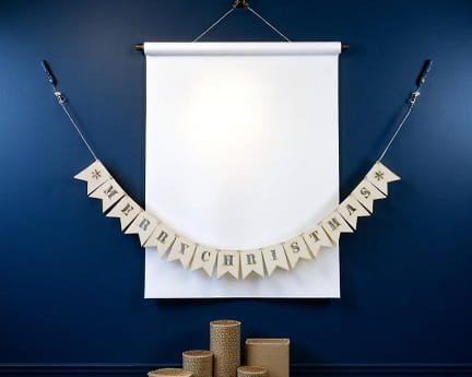 Laser Cut Merry Christmas Bunting Decorations