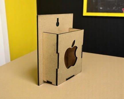 Laser Cut Wall Mount Apple Phone Holder