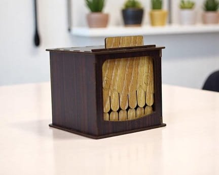 Laser Cut Creepy Wooden Box Halloween Gift Box
