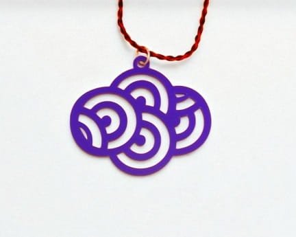 Laser Cut Single Layer Acrylic Necklace